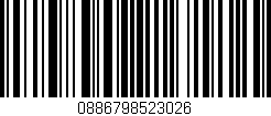 Código de barras (EAN, GTIN, SKU, ISBN): '0886798523026'