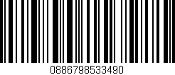 Código de barras (EAN, GTIN, SKU, ISBN): '0886798533490'