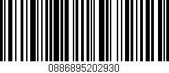 Código de barras (EAN, GTIN, SKU, ISBN): '0886895202930'
