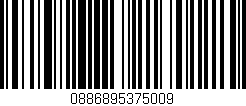 Código de barras (EAN, GTIN, SKU, ISBN): '0886895375009'