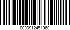 Código de barras (EAN, GTIN, SKU, ISBN): '0886912451068'