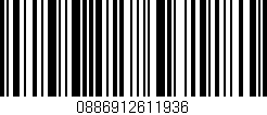 Código de barras (EAN, GTIN, SKU, ISBN): '0886912611936'