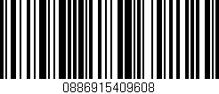 Código de barras (EAN, GTIN, SKU, ISBN): '0886915409608'