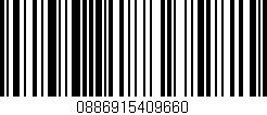Código de barras (EAN, GTIN, SKU, ISBN): '0886915409660'