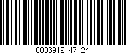 Código de barras (EAN, GTIN, SKU, ISBN): '0886919147124'