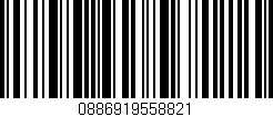 Código de barras (EAN, GTIN, SKU, ISBN): '0886919558821'