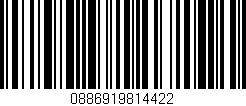 Código de barras (EAN, GTIN, SKU, ISBN): '0886919814422'