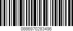 Código de barras (EAN, GTIN, SKU, ISBN): '0886970283496'