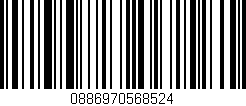 Código de barras (EAN, GTIN, SKU, ISBN): '0886970568524'