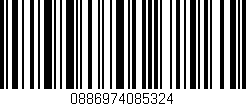 Código de barras (EAN, GTIN, SKU, ISBN): '0886974085324'