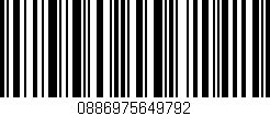 Código de barras (EAN, GTIN, SKU, ISBN): '0886975649792'