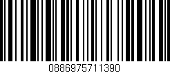 Código de barras (EAN, GTIN, SKU, ISBN): '0886975711390'