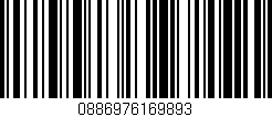 Código de barras (EAN, GTIN, SKU, ISBN): '0886976169893'