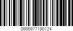 Código de barras (EAN, GTIN, SKU, ISBN): '0886977190124'