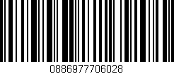 Código de barras (EAN, GTIN, SKU, ISBN): '0886977706028'