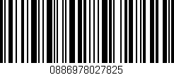Código de barras (EAN, GTIN, SKU, ISBN): '0886978027825'