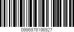Código de barras (EAN, GTIN, SKU, ISBN): '0886978196927'