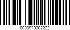 Código de barras (EAN, GTIN, SKU, ISBN): '0886978202222'