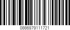 Código de barras (EAN, GTIN, SKU, ISBN): '0886979111721'