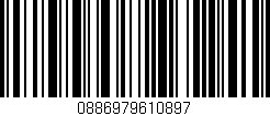 Código de barras (EAN, GTIN, SKU, ISBN): '0886979610897'