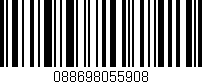 Código de barras (EAN, GTIN, SKU, ISBN): '088698055908'