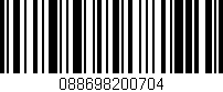Código de barras (EAN, GTIN, SKU, ISBN): '088698200704'