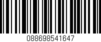 Código de barras (EAN, GTIN, SKU, ISBN): '088698541647'