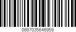Código de barras (EAN, GTIN, SKU, ISBN): '0887035646959'