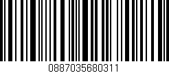 Código de barras (EAN, GTIN, SKU, ISBN): '0887035680311'