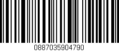 Código de barras (EAN, GTIN, SKU, ISBN): '0887035904790'