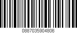 Código de barras (EAN, GTIN, SKU, ISBN): '0887035904806'