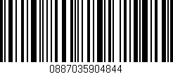 Código de barras (EAN, GTIN, SKU, ISBN): '0887035904844'