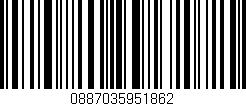 Código de barras (EAN, GTIN, SKU, ISBN): '0887035951862'