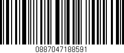 Código de barras (EAN, GTIN, SKU, ISBN): '0887047188591'