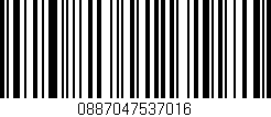 Código de barras (EAN, GTIN, SKU, ISBN): '0887047537016'