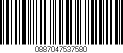 Código de barras (EAN, GTIN, SKU, ISBN): '0887047537580'