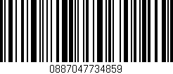 Código de barras (EAN, GTIN, SKU, ISBN): '0887047734859'