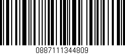 Código de barras (EAN, GTIN, SKU, ISBN): '0887111344809'