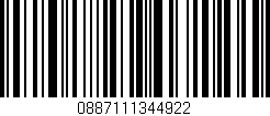 Código de barras (EAN, GTIN, SKU, ISBN): '0887111344922'