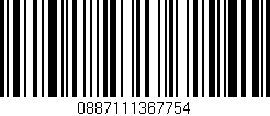 Código de barras (EAN, GTIN, SKU, ISBN): '0887111367754'