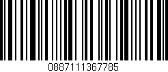 Código de barras (EAN, GTIN, SKU, ISBN): '0887111367785'