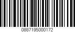 Código de barras (EAN, GTIN, SKU, ISBN): '0887195000172'
