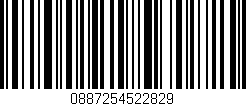 Código de barras (EAN, GTIN, SKU, ISBN): '0887254522829'