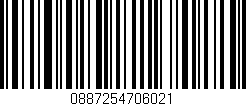 Código de barras (EAN, GTIN, SKU, ISBN): '0887254706021'
