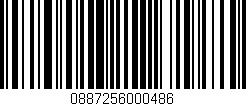 Código de barras (EAN, GTIN, SKU, ISBN): '0887256000486'