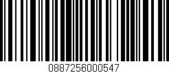Código de barras (EAN, GTIN, SKU, ISBN): '0887256000547'