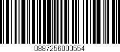 Código de barras (EAN, GTIN, SKU, ISBN): '0887256000554'