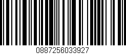 Código de barras (EAN, GTIN, SKU, ISBN): '0887256033927'