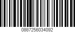 Código de barras (EAN, GTIN, SKU, ISBN): '0887256034092'