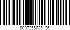 Código de barras (EAN, GTIN, SKU, ISBN): '0887256036126'